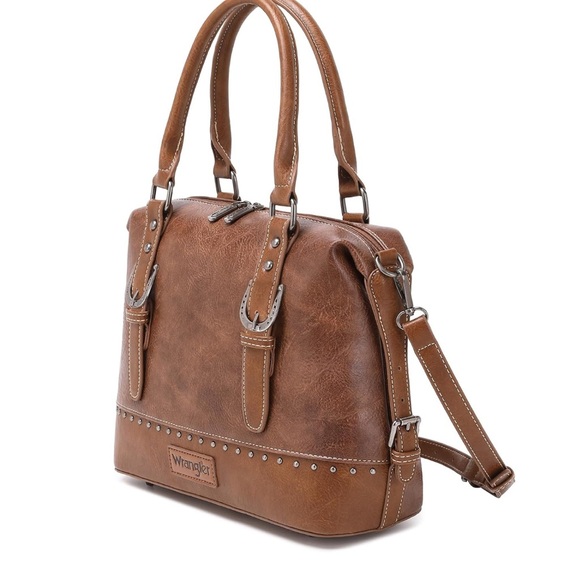 Wrangler Brown Satchel Bag - Picture 3 of 5